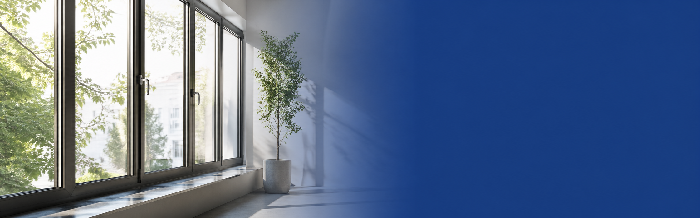 Modern interior windows - quality glass repair results